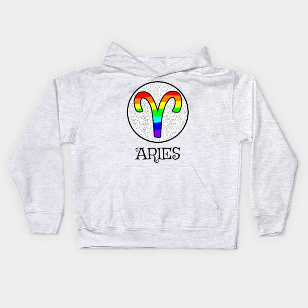 ZODIAC PRIDE ARIES Kids Hoodie by ArtzeeFartzee